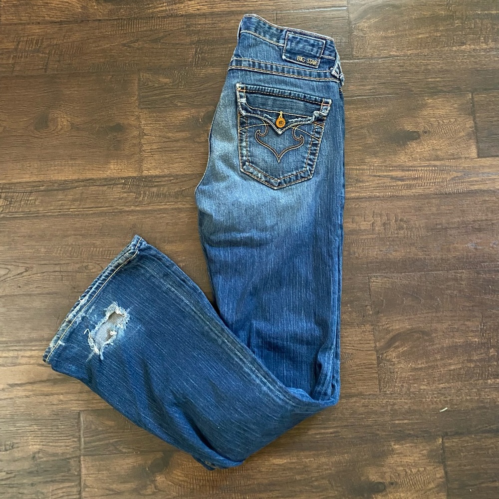 Big star low rise boot cut jeans